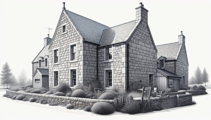 Clermont Gris Limestone for a Stylish Farmhouse in Fife