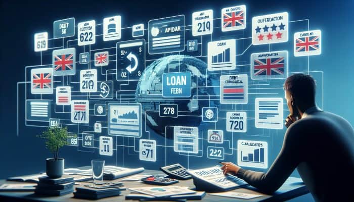 Utilizing Debt Consolidation to Improve Credit Quickly: UK Strategies | DCL Individual reviewing financial documents and comparing loan offers for debt consolidation in the UK.