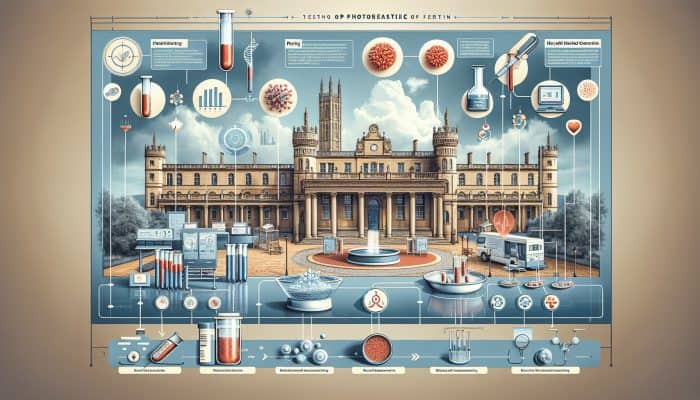 Infographic on ferritin blood testing insights from experts in Royal Leamington Spa.