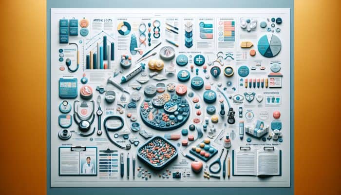 Infographic on economics of fertility treatments with graphs, expert photos, and icons for costs, success rates, insurance.