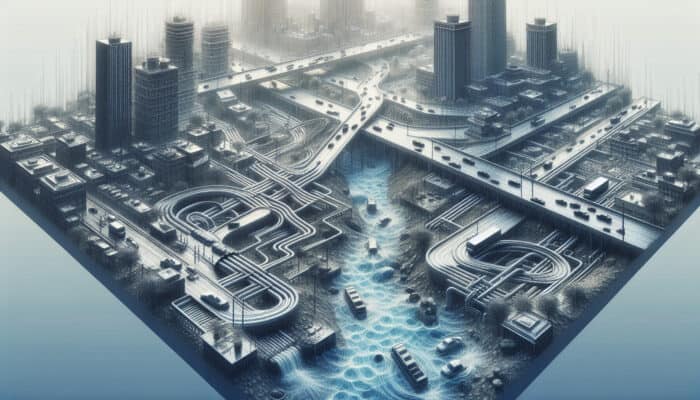 Storm Drainage Services in Yaletown Vancouver: A network of storm drains directing rainwater away from urban areas to prevent flooding.