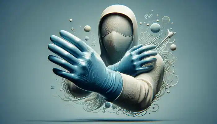 Latex Gauntlet Gloves in Eastleigh: High-quality latex gauntlet gloves extending to the elbow for arm protection and precision tasks.