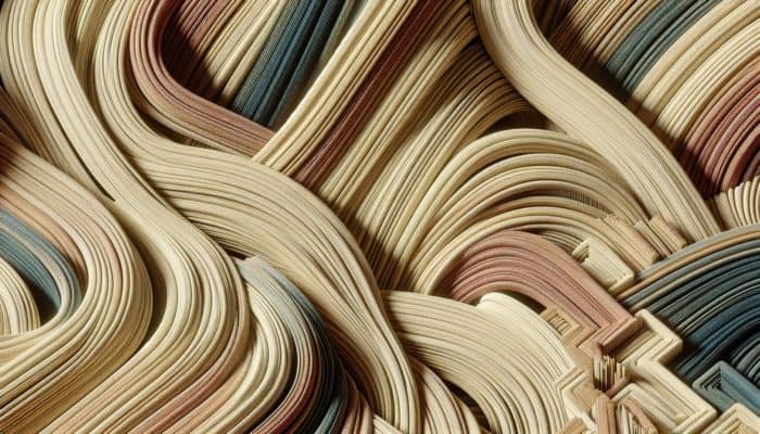 Textured raffia blonde weave, showcasing its natural, versatile use in fashion and home decor.