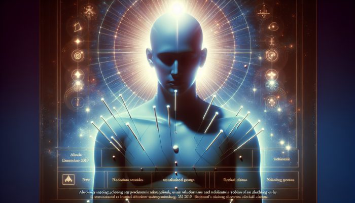 An individual in a tranquil setting receiving acupuncture, symbolizing relief from alcohol cravings and holistic recovery.