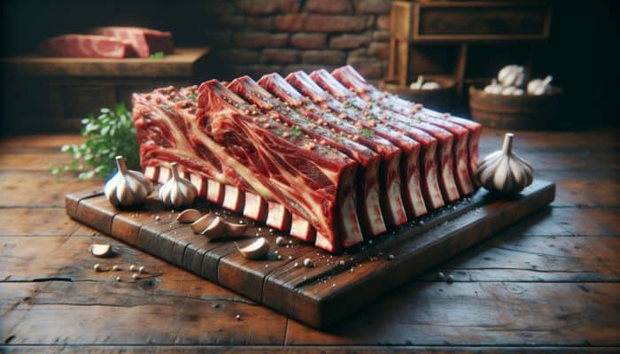 Garlic Crust Smoked Beef Ribs for Flavorful Delight