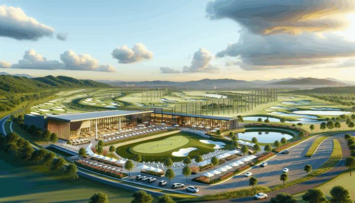 Modern South African golf club featuring a new driving range, short game area, and integrated community amenities.